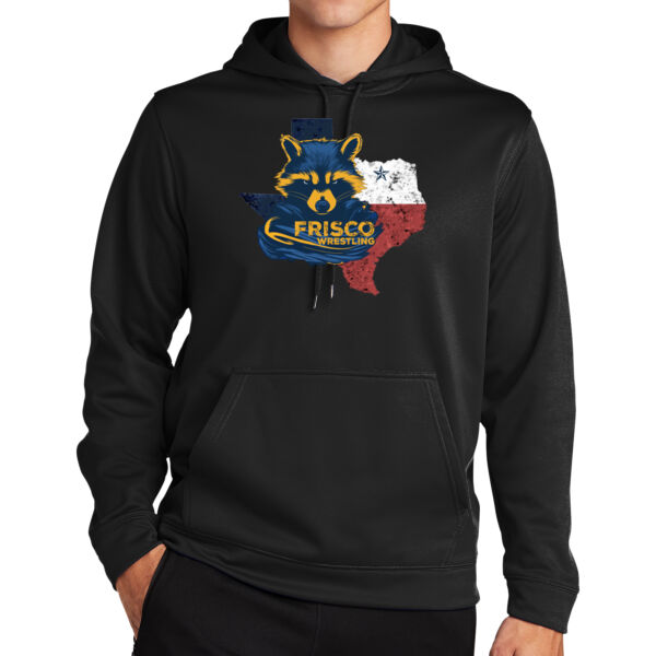 Frisco Printed - Sport Wick ® Fleece Hooded Pullover Thumbnail