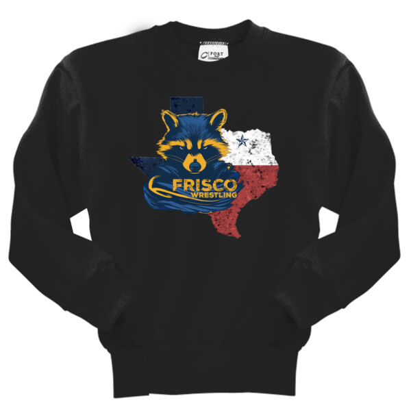 Frisco Printed - Youth Core Fleece Crewneck Sweatshirt Thumbnail