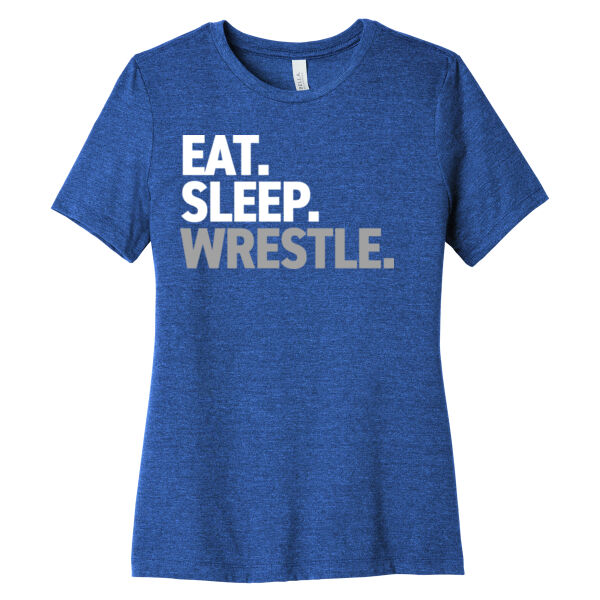Eat. Sleep. WRESTLE. - Women's Relaxed CVC Tee Thumbnail